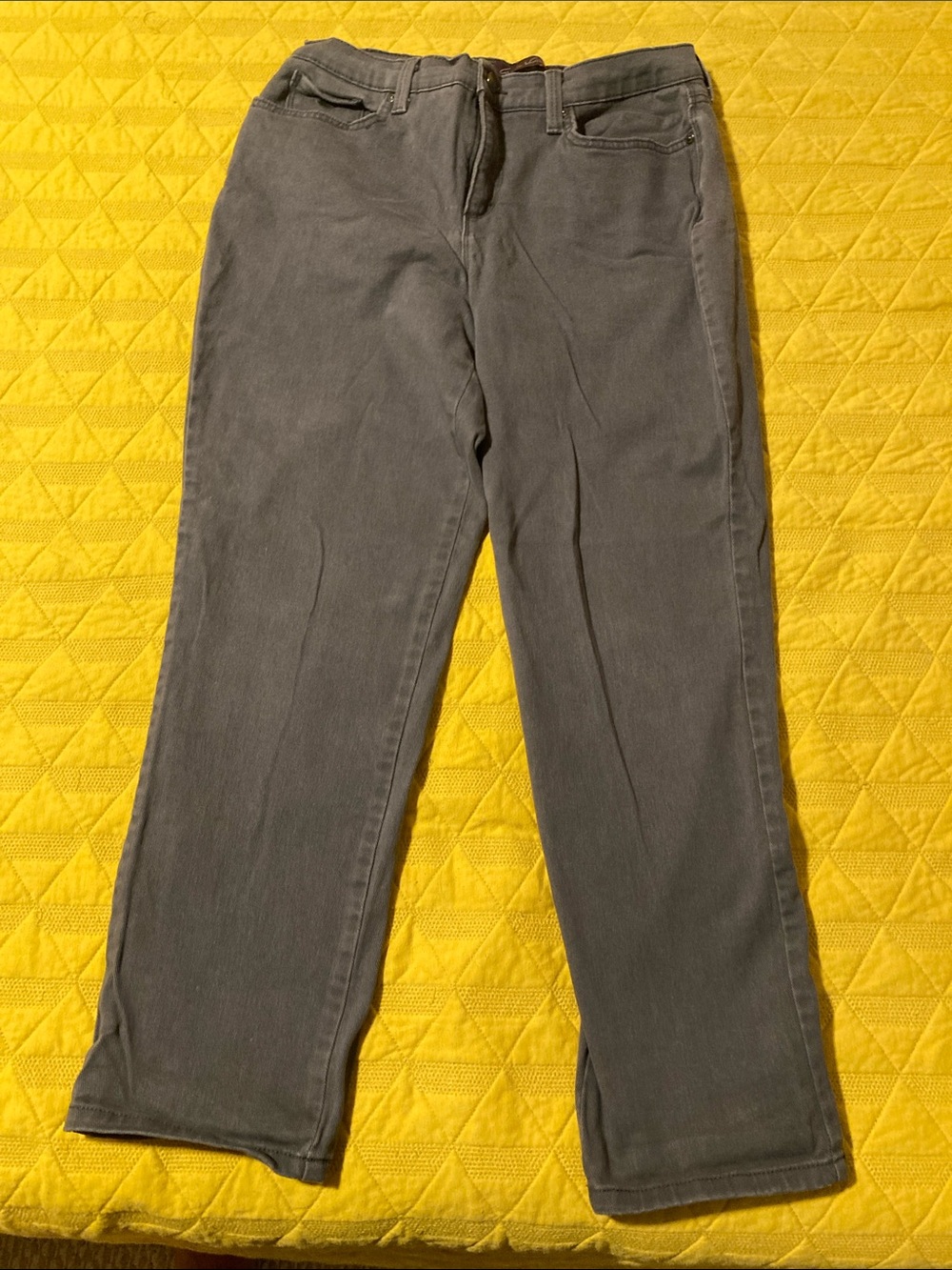 Gloria Vanderbilt Straight Leg Jeans in Gray
